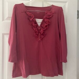 van heusen 3/4” sleeve top